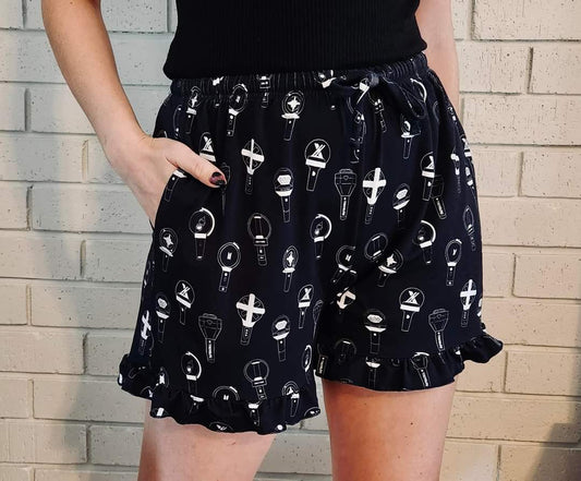 GET LIT Ruffle shorts